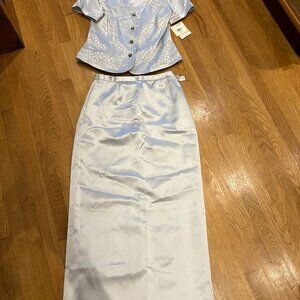 Vintage Leslie Fay Evenings 2 Piece Skirt Set w/ Long Skirt-Halloween item!